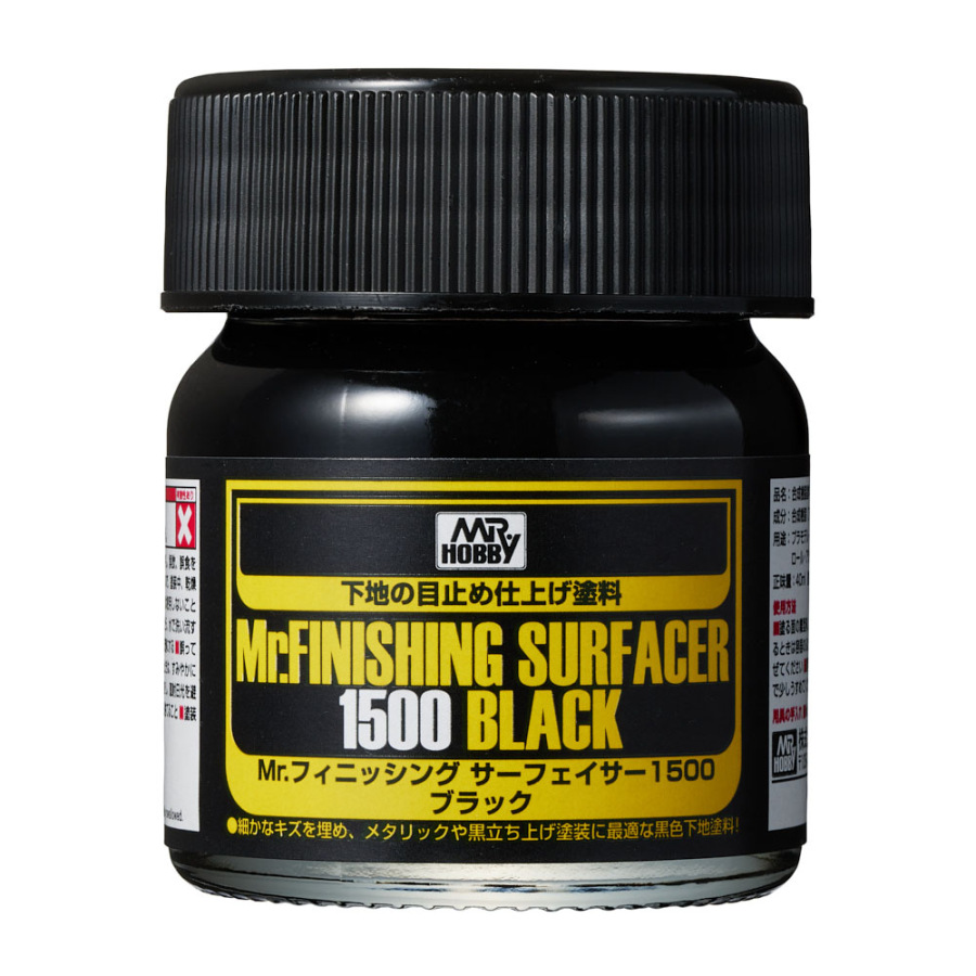MR. FINISHING SURFACER 1500 BLACK (MR. HOBBY, SF-288)