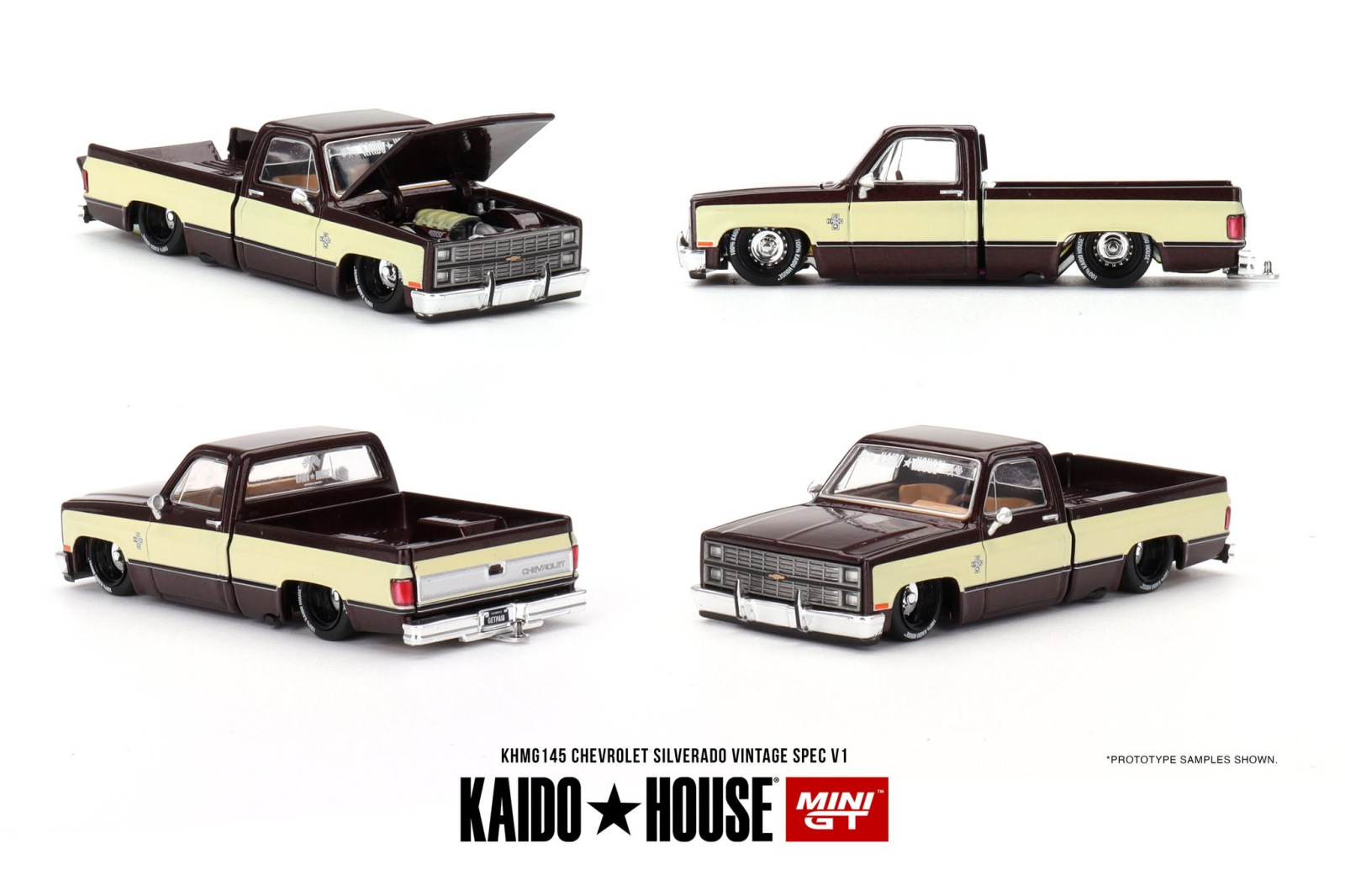 CHEVROLET SILVERADO KAIDO VINTAGE SPEC V1 (MINI GT, KHMG145)