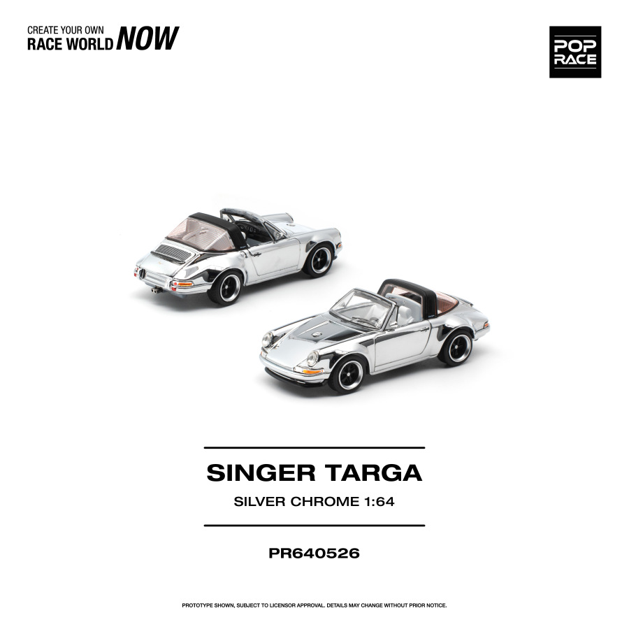 SINGER TARGA SILVER CHROME (POP RACE, PR640526)