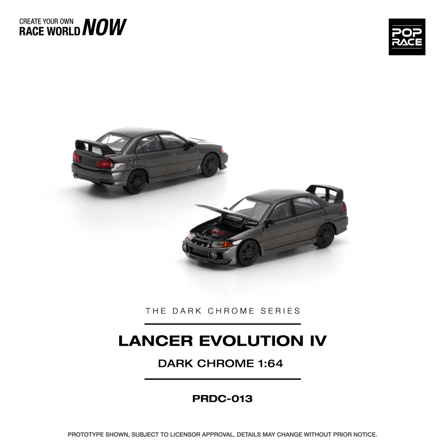 LANCER EVOLUTION IV DARK CHROME (POP RACE, PRDC013)
