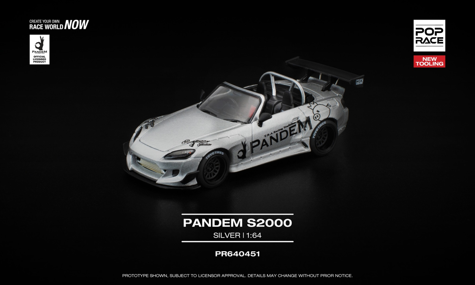 PANDEM S2000 SILVER (POP RACE, PR640451)