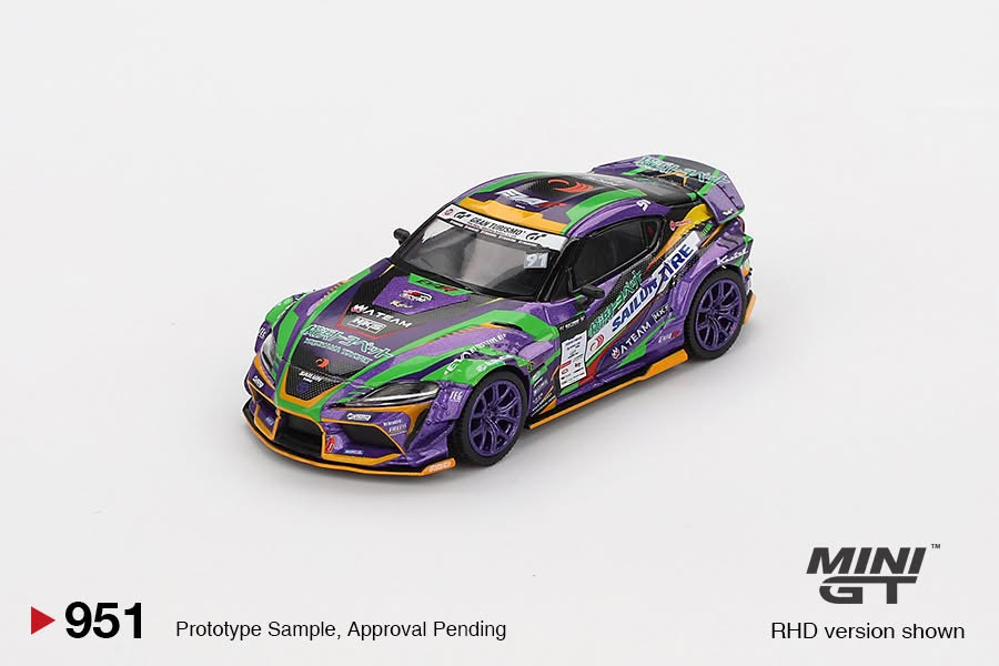 TOYOTA GR SUPRA KUHL 2021 D1GP EVANGELION RACING (MINI GT, MGT00951-BL)