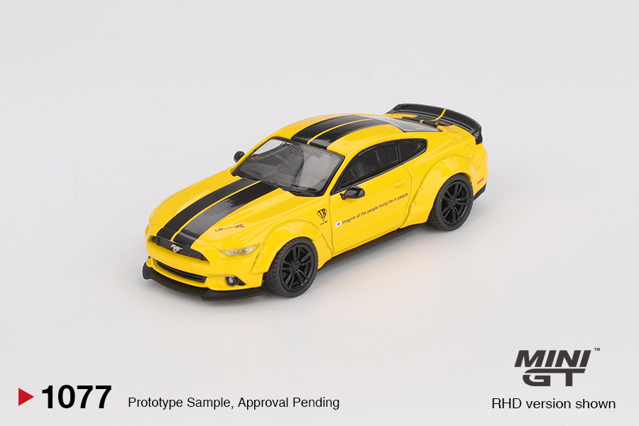 LB-WORKS FORD MUSTANG – TRIPLE YELLOW (MINI GT, MGT01077)
