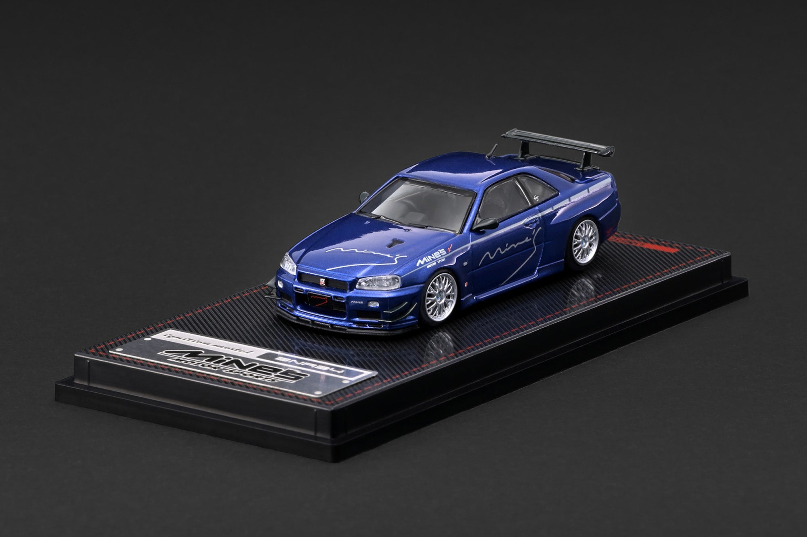 NISSAN SKYLINE GT-R MINE'S (R34) BLUE METALLIC (IGNITION, IG4094)