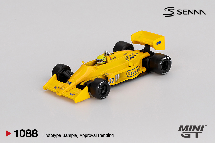 LOTUS 99T #12 AYRTON SENNA 1987 MONACO GRAND PRIX WINNER (MINI GT, MGT01088)