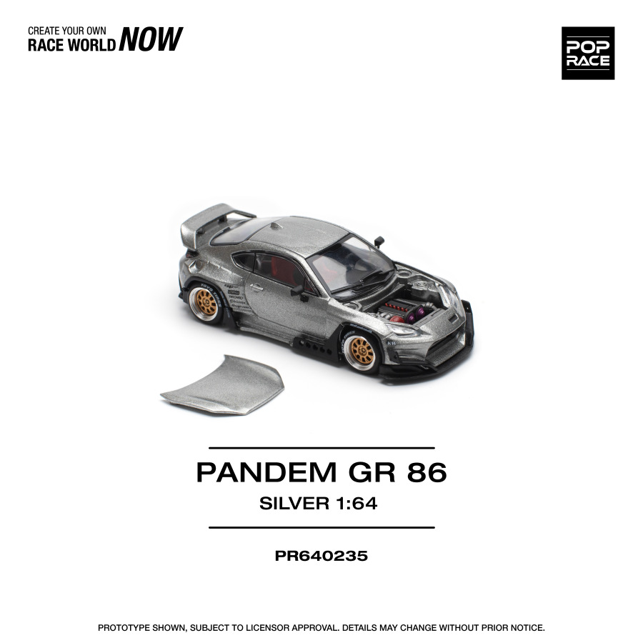 PANDEM GR86 – SILVER (POP RACE, PR640235)
