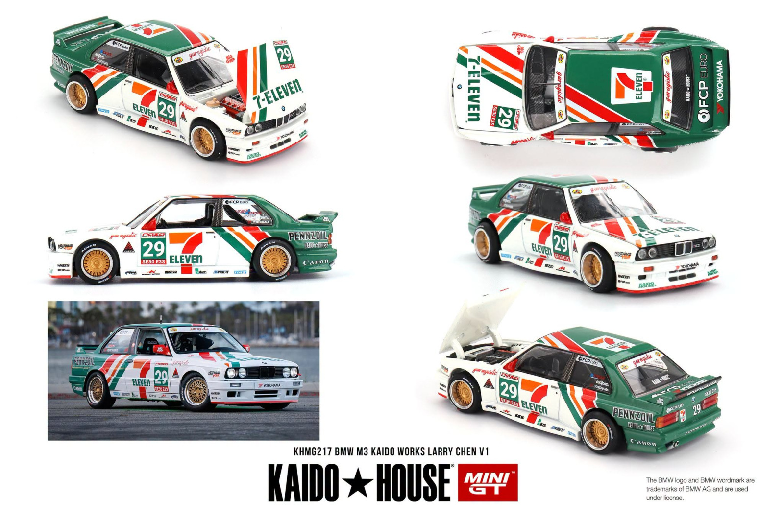 BMW M3 KAIDO WORKS LARRY CHEN V1 USA EXCLUSIVE (MINI GT, KHMG217)