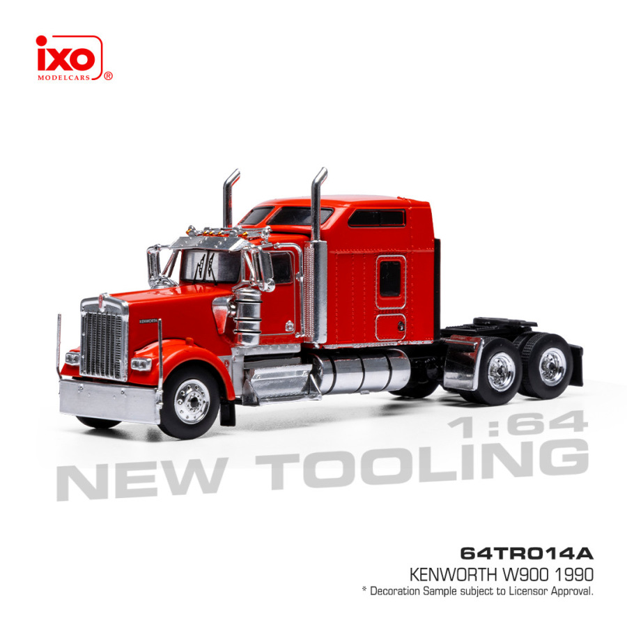 1990 KENWORTH W900 - RED (IXO AMERICA, 64TR014A)