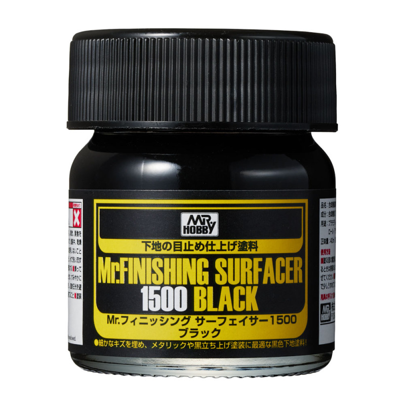 MR. FINISHING SURFACER 1500 BLACK (MR. HOBBY, SF-288)