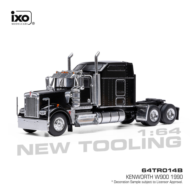 1990 KENWORTH W900 - BLACK (IXO AMERICA, 64TR014B)