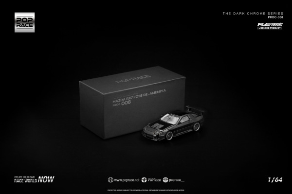 MAZDA RX7 (FC3S) RE-AMEMIYA DARK CHROME (POP RACE, PRDC008)