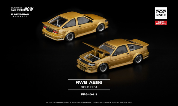RWB AE86 GOLD (POP RACE, PR640411) 2