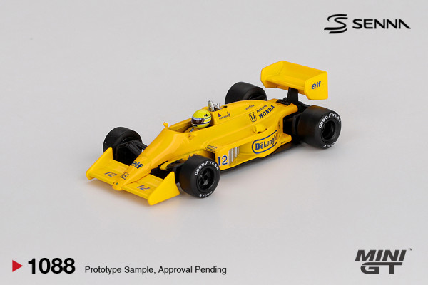 LOTUS 99T #12 – Ayrton Senna, Monaco GP Winner 1987 (MINI GT, MGT01088)