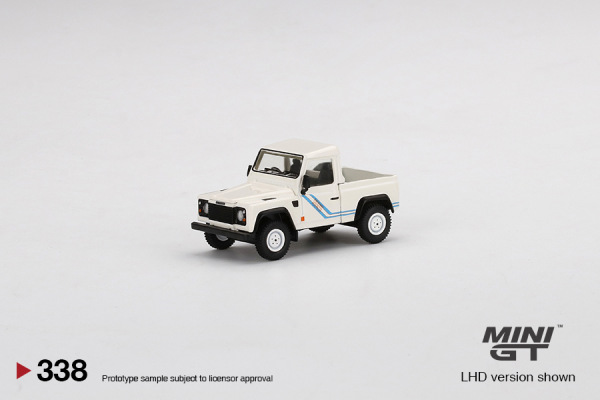 Land Rover Defender 90 Pickup White (MINI-GT, MGT00338) 1