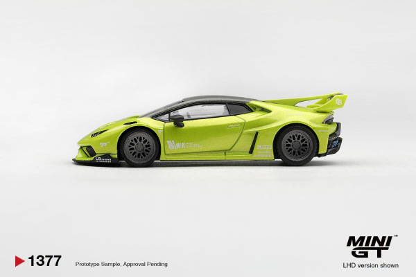 LAMBORGHINI HURACÁN LB★WORKS LIME METALLIC (MINI GT, MGT01377) 1