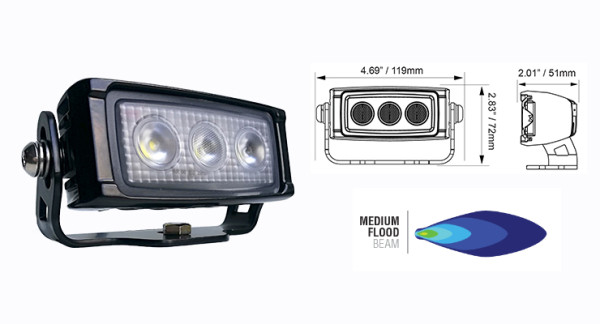 Vision X VL-Series 3 LED Compact VW0503MREVKIT 5
