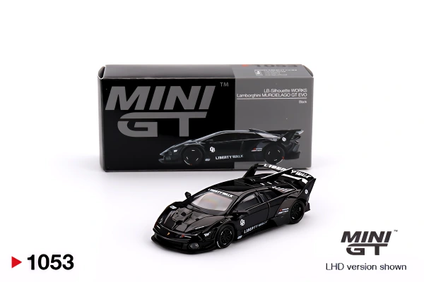 LAMBORGHINI LB-SILHOUETTE WORKS MURCIELAGO GT EVO BLACK (MINI-GT, MGT01053)