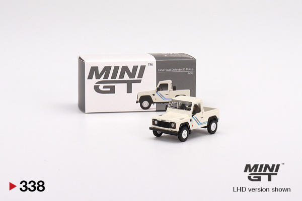 Land Rover Defender 90 Pickup White (MINI-GT, MGT00338)
