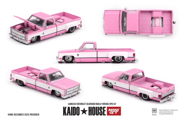 CHEVROLET SILVERADO DUALLY VINTAGE SPEC V2 (MINI GT, KHMG243)
