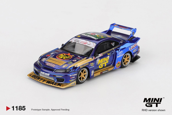 NISSAN LB-SUPER SILHOUETTE S15 SILVIA #555 TEAM MINI GT LB2025 (MINI GT, MGT01185)