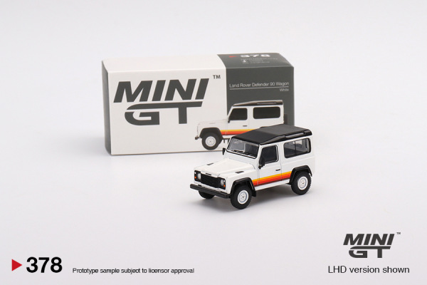 Land Rover Defender 90 Wagon White (MINI-GT, MGT00378)