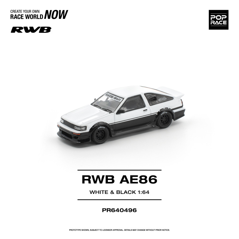 RWB AE86 WHITE BLACK 1