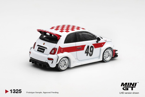 ABARTH 595 LB-WORKS x ABAS WORKS 1000 TC TRIBUTE (MINI GT, MGT01325) 1