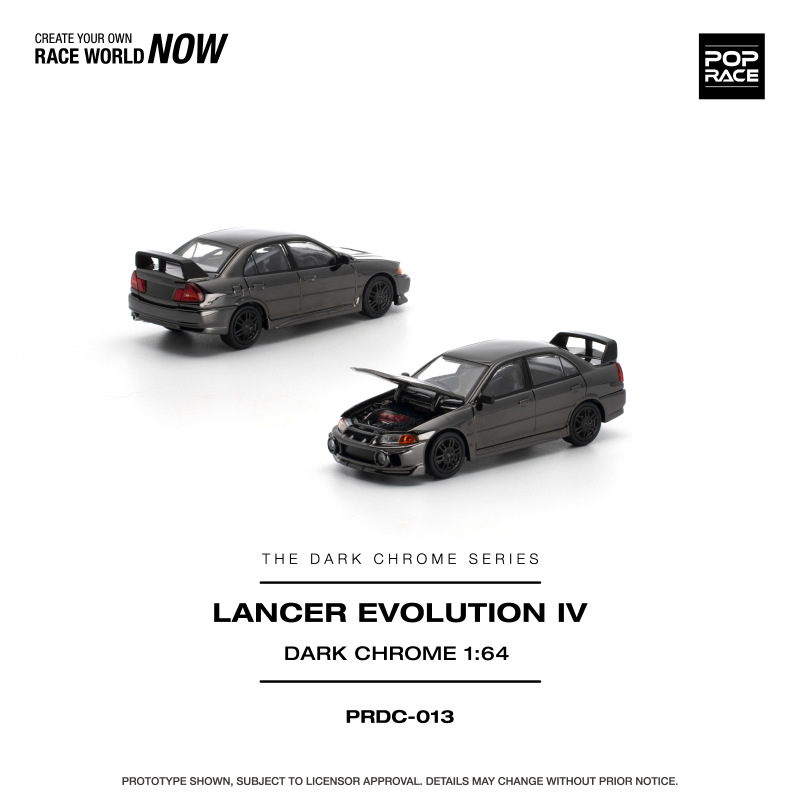 LANCER EVOLUTION IV DARK CHROME (POP RACE, PRDC013)