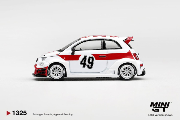 ABARTH 595 LB-WORKS x ABAS WORKS 1000 TC TRIBUTE (MINI GT, MGT01325) 2