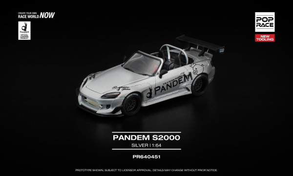 PANDEM S2000 SILVER (POP RACE, PR640451)
