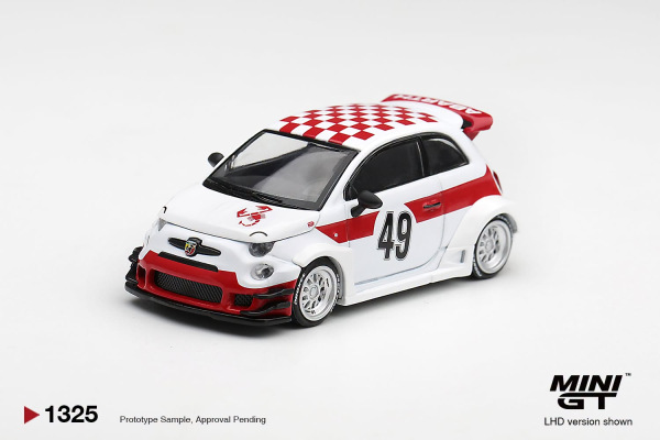 ABARTH 595 LB-WORKS x ABAS WORKS 1000 TC TRIBUTE (MINI GT, MGT01325)