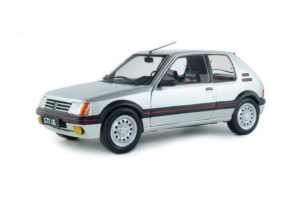 PEUGEOT 205 GTI 1.6L MK1 – GRIS FUTURA – 1989 (SOLIDO, S1801718)