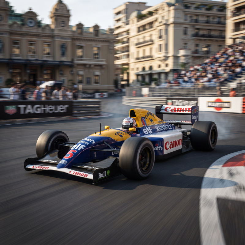 WILLIAMS FW14 #5 NIGEL MANSELL 2ND MONACO GP (WERK83, W18065004)