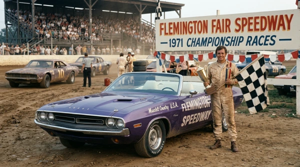 1971 DODGE CHALLENGER CONVERTIBLE – FLEMINGTON FAIR SPEEDWAY (GREENLIGHT, 30146) 2