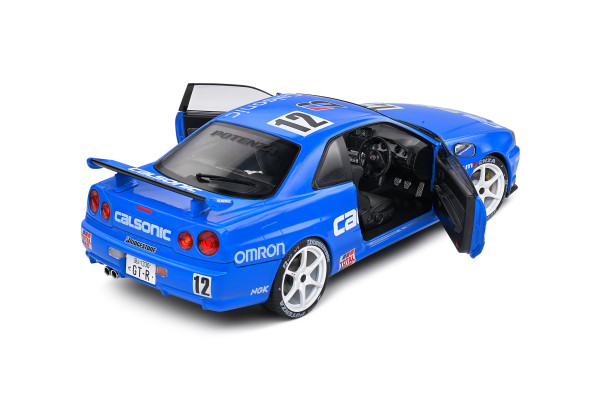 1/18 Nissan GT-R (R34) Streetfighter Calsonic Tribute – 2000 (SOLIDO, S1804307) 1