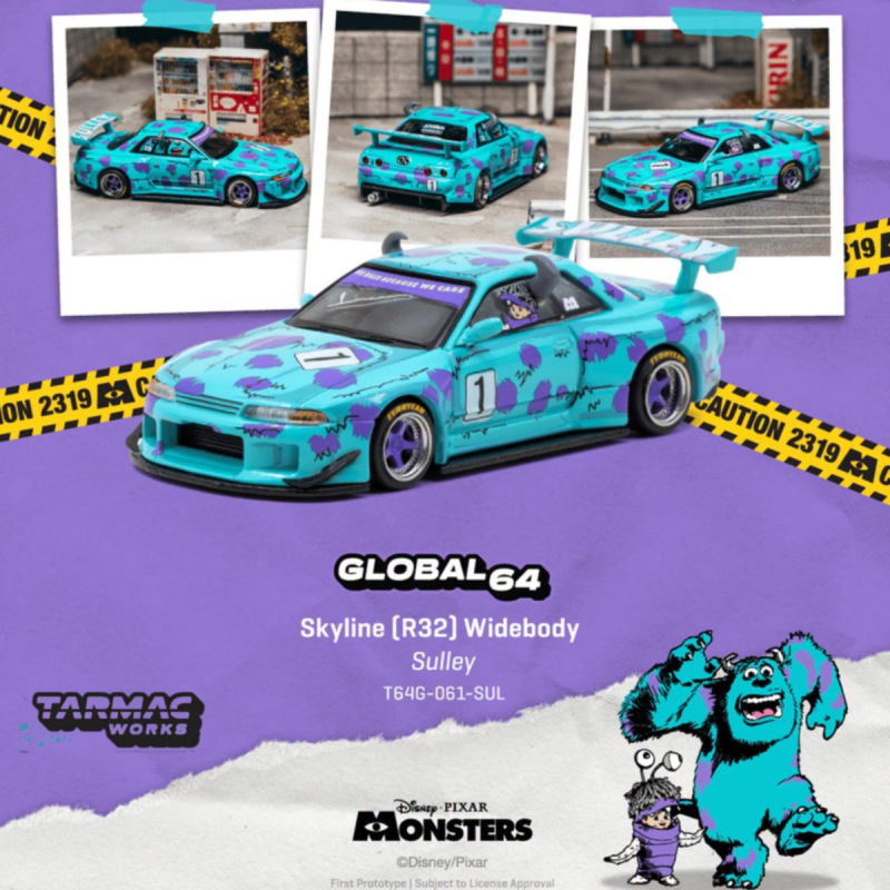 NISSAN SKYLINE (R32) WIDEBODY - MONSTERS (TARMAC, T64G-061-SUL)