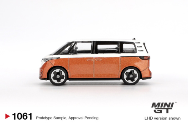 VOLKSWAGEN ID.BUZZ CANDY WHITE / ENERGETIC ORANGE (MINI-GT, MGT01061) 3