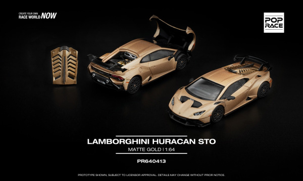 LAMBORGHINI HURACÁN STO MATTE GOLD (POP RACE, PR640413) 2