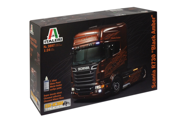 SCANIA R730 ''BLACK AMBER'' (ITALERI, 3897)