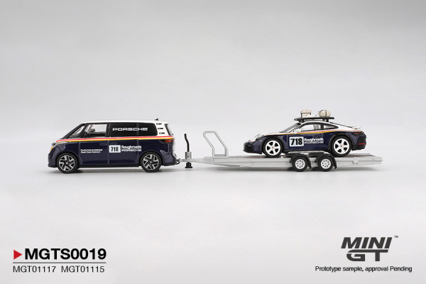 Mini-GT Porsche 911 Dakar #718 / Volkswagen ID. Buzz Porsche MGTS0019 5