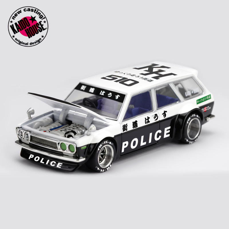 DATSUN KAIDO 510 WAGON POLICE (MINI GT, KHMG321)