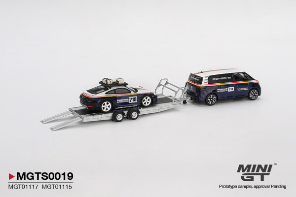 Mini-GT Porsche 911 Dakar #718 / Volkswagen ID. Buzz Porsche MGTS0019 1