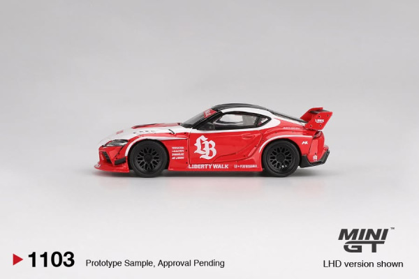 LB★WORKS TOYOTA GR SUPRA RED/WHITE (MINI GT, MGT01103) 2