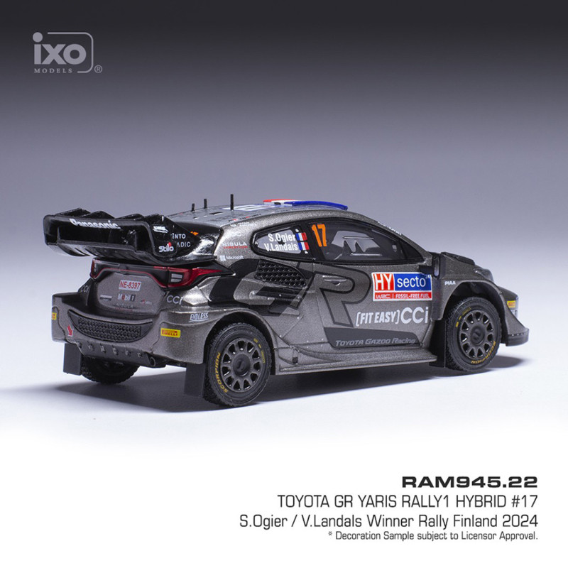 Toyota GR Yaris Rally1 Hybrid #17 S.Ogier – V.Landals Win Rally Finland 2024 (IXO, RAM945) 1