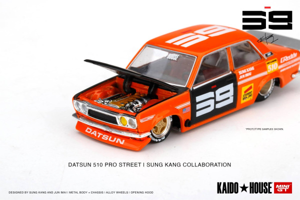 DATSUN 510 PRO STREET SK510 ORANGE (MINI GT, KHMG004)