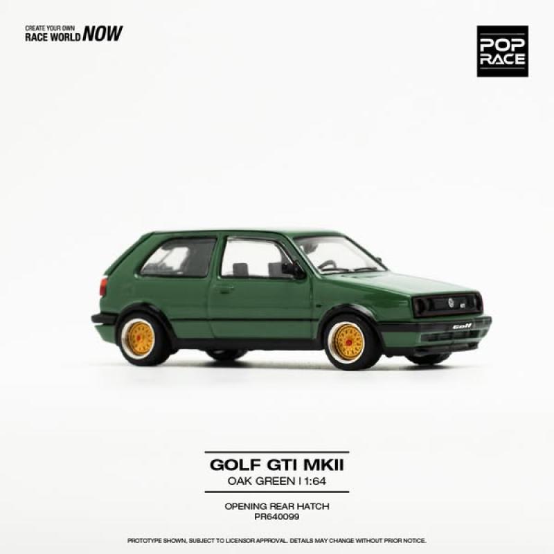 1/64 Golf GTi MKII - Oak Green (POP RACE, PR640099)