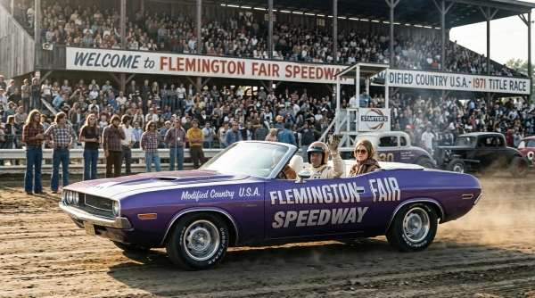 1971 DODGE CHALLENGER CONVERTIBLE – FLEMINGTON FAIR SPEEDWAY (GREENLIGHT, 30146) 4