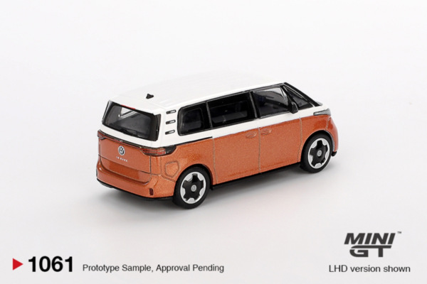 VOLKSWAGEN ID.BUZZ CANDY WHITE / ENERGETIC ORANGE (MINI-GT, MGT01061) 2