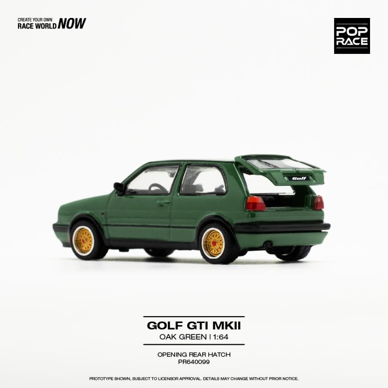 1/64 Golf GTi MKII - Oak Green (POP RACE, PR640099) 1