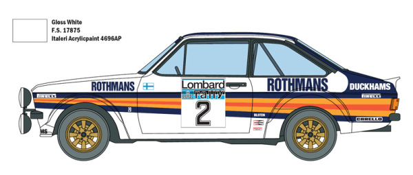 FORD ESCORT RS 1800 MK.II LOMBARD RAC RALLY (ITALERI, 3650) 7